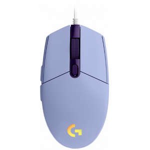 עכבר גיימרים חוטי Logitech G102 Lightsync - סגול