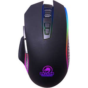 עכבר גיימינג חוטי Dragon Metallic RGB GPDRA-RGB9 - צבע שחור