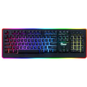 מקלדת גיימינג חוטית Dragon RGB GPDRA-RGB7 - צבע שחור