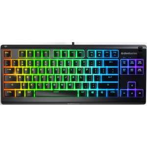 מקלדת גיימרים SteelSeries Apex 3 TKL RGB מתג Whisper Quiet