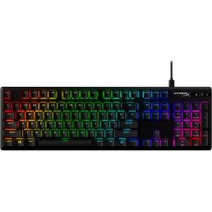 מקלדת גיימינג מכנית HyperX ALLOY Origins PBT RGB - HyperX Red Linear Switch - עברית / אנגלית