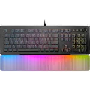 מקלדת גיימינג מכאנית מוארת Roccat Vulcan II Max Linear Red Switch - בצבע שחור