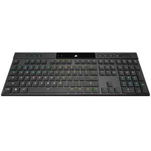 מקלדת גיימינג מכאנית אלחוטית Corsair K100 AIR מתג Cherry MX Speed Silver צבע שחור