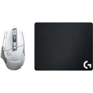 באנדל עכבר גיימינג חוטי G502 X - בצבע לבן + פד עכבר Logitech G240 במתנה