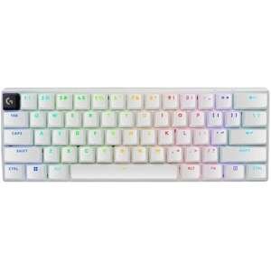 מקלדת גיימינג אלחוטית Logitech G Pro X 60 Lightspeed עם מקשי Tactile - צבע לבן