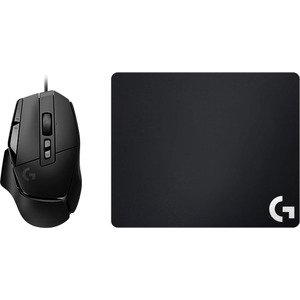 באנדל עכבר גיימינג חוטי G502 X - בצבע שחור + פד עכבר Logitech G240 במתנה