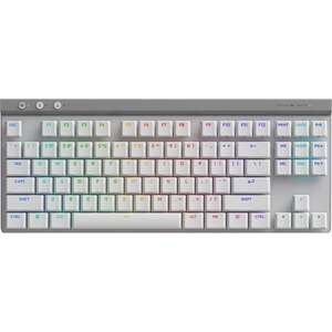 מקלדת גיימינג מכנית אלחוטית Logitech G G515 TKL LightSpeed RGB - צבע לבן