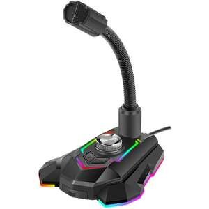 מיקרופון שולחני חד כיווני USB RGB MIC-05 מבית Marvo