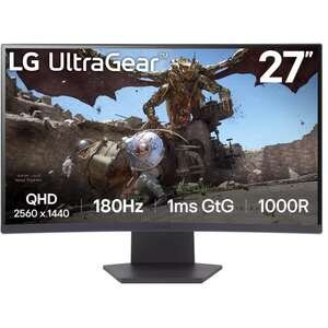 מסך מחשב גיימינג קעור LG UltraGear 27GS60QC-B QHD VA 180Hz 27