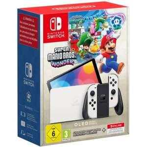 קונסולת משחק Nintendo Switch OLED 64GB - מהדורת Super Mario Bros Wonder עם מנוי שנתי - שנתיים אחריות