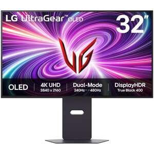 מסך מחשב גיימינג LG 32GS95UV-B UltraGear OLED 32 - צבע שחור