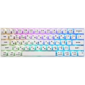 מקלדת גיימינג מכנית חוטית SKYLOONG GK61 Pudding צבע לבן