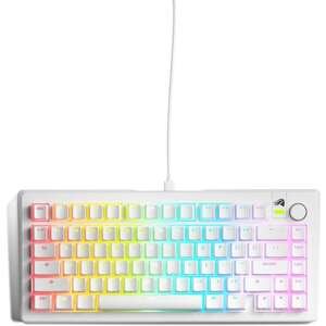 מקלדת גיימינג מכנית חוטית Glorious GMMK 3 Prebuilt 75 - צבע לבן