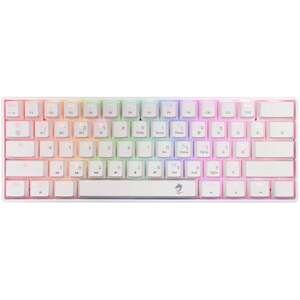 מקלדת גיימינג מיני מכנית אלחוטית Dragon RGB GPDRA-MMK61-B - צבע לבן