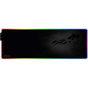 משטח גיימינג לעכבר Dragon XL RGB בגודל 800x300x4 ממ צבע שחור