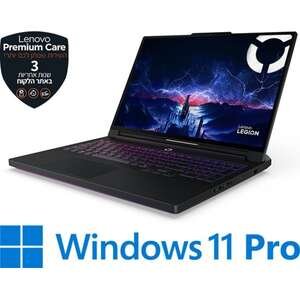 מחשב נייד Lenovo Legion Pro 7-16IAX10H 83F500AVIV - צבע Eclipse Black - כולל 4 מקשים להחלפה באריזה כמתנה!
