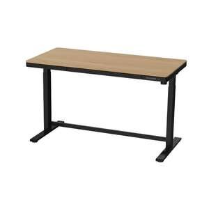 שולחן חכם מתכוונן עם טעינה אלחוטית Smarter ET119W-CWB בגודל 140×70 – צבע שחור/אורן