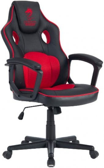 כיסא לגיימרים Dragon Combat - צבע שחור / אדום