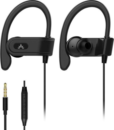 אוזניות ספורט חוטיות עם מיקרופון Avantree E171