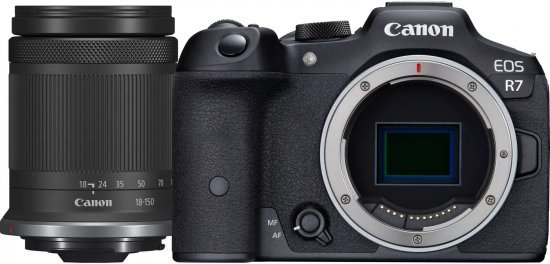 מצלמה ללא מראה קנון EOS R7 עם עדשת 18-150