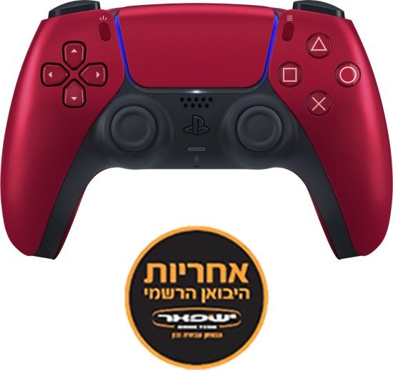 בקר Sony DualSense PS5 – אדום מטאלי – יבואן רשמי