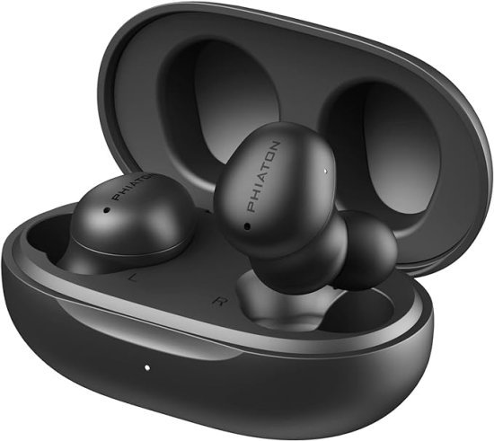 אוזניות אלחוטיות עם ביטול רעשים Phiaton BonoBuds – צבע שחור