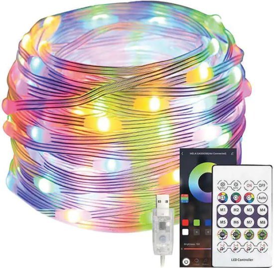 פס לד RGB עם שלט Semicom FIESTA 5M