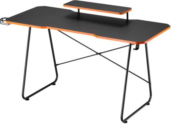 שולחן Brateck GMD10-1D עם מעמד מסך שחור