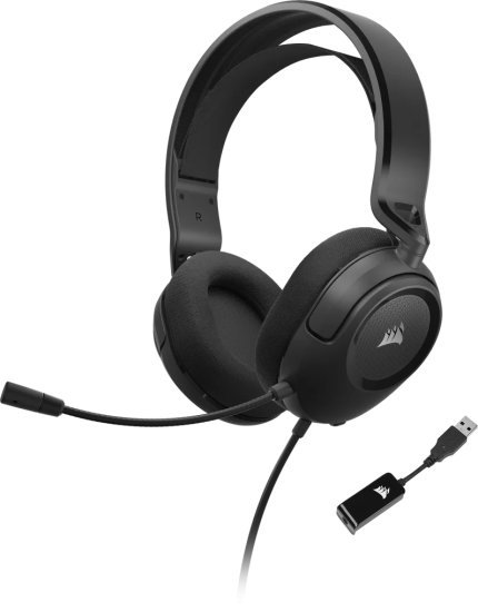Corsair HS35 SURROUND v2 אוזניות גיימינג – שחור