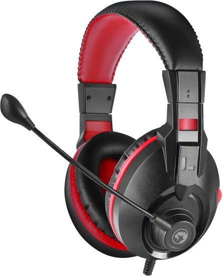 אוזניות Marvo Scorpion H8321S שחור/אדום