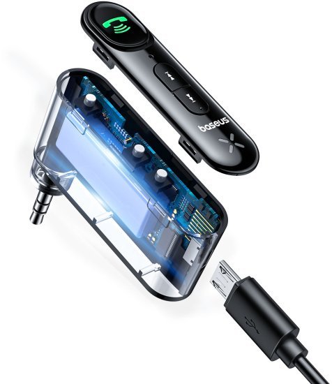 Baseus BSBA-02 משדר / מקלט Bluetooth לרכב AUX