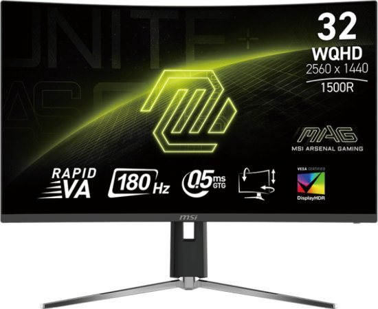 MSI MAG 32CQ6PF Curved WQHD 180Hz 31.5