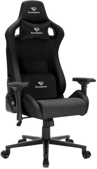 Scorpius Deluxe Pro – כיסא גיימינג שחור