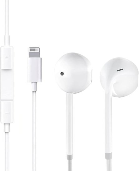 FVI ZE-E13 אוזניות חוטיות Lightning – לבן