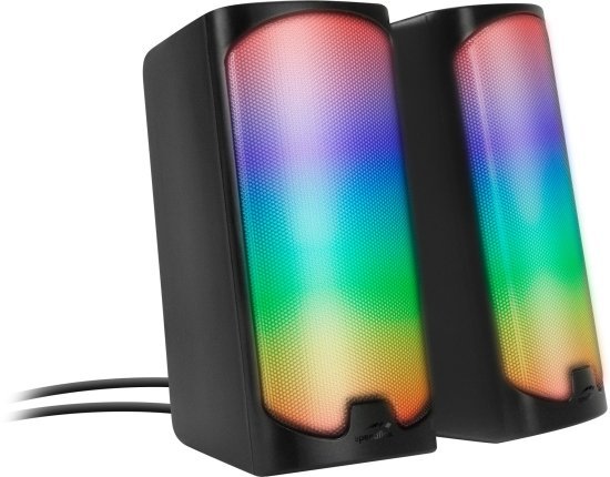 רמקול סטריאו לגיימינג TONOS SL-810009-BK RGB – שחור