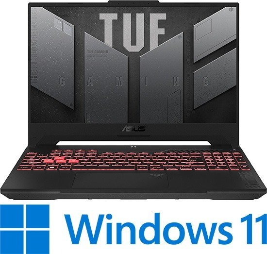 מחשב נייד לגיימרים Asus TUF Gaming A17 FA707 2023 FA707NURHX006W צבע Mecha Gray