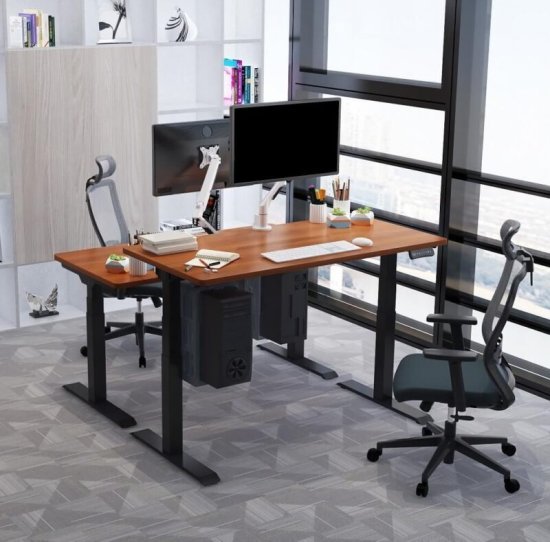 שולחן עבודה עמידה חשמלי קאסי סטאנד־35 – שחור