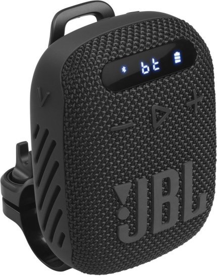 רמקול נייד לאופניים ולקורקינט JBL Wind 3 – צבע שחור