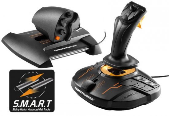 בקר טיסה Thrustmaster T-16000M FCS – שחור/כתום