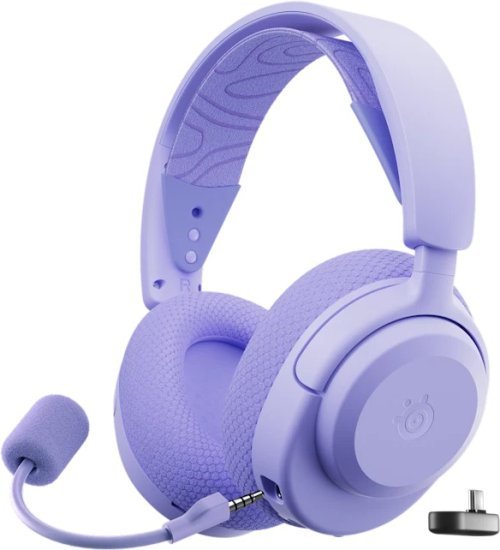 אוזניות גיימינג אלחוטיות SteelSeries Arctis Nova 3P – תואמות PlayStation – צבע לבנדר
