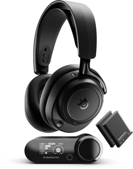 אוזניות גיימינג אלחוטיות SteelSeries Arctis Nova Elite – צבע Obsidian