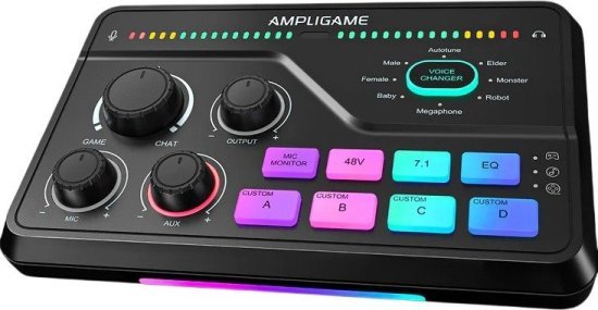 מיקסר גיימינג Fifine SC8 AmpliGame