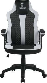 כיסא לגיימרים Dragon Sniper - צבע שחור / לבן