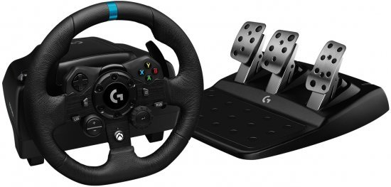 הגה מרוצים עם דוושות Logitech G923 Trueforce - לקונסולת Xbox Series X / S / One ולמחשב PC
