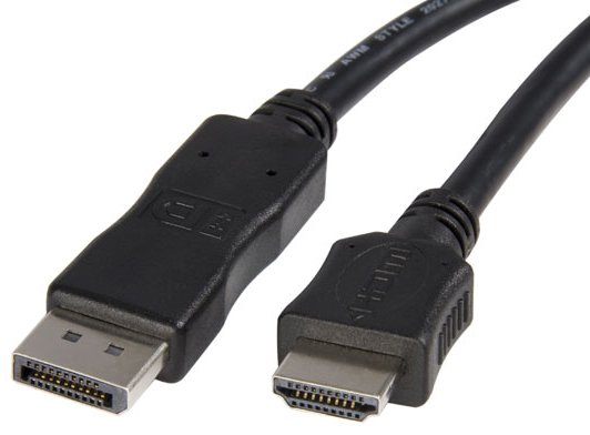 כבל מחיבור DisplayPort לחיבור HDMI באורך 1.8 מטרים Gold Touch