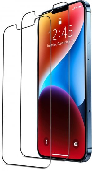 מגן מסך קדמי מזכוכית ל- Apple iPhone 16e / iPhone 14 / iPhone 13 / iPhone 13 Pro