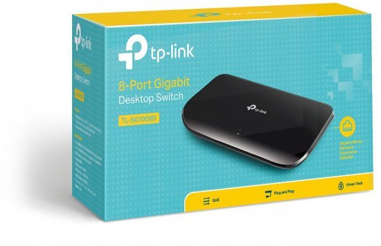 מתג TP-Link TL-SG1008D 8 Ports 10/100 / 1000Mbps