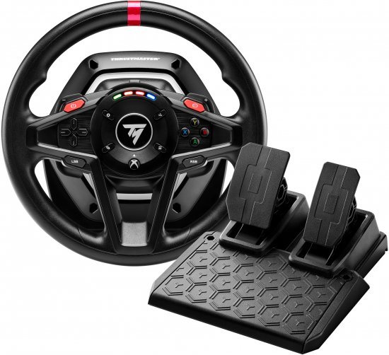 הגה מרוצים עם היזון חוזר ודוושות מגנטיות Thrustmaster T128X למחשב ול-Xbox & PC