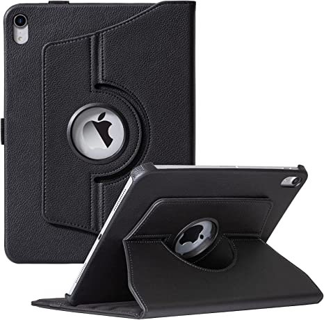 כיסוי מעמד Premium 360 Leather ל- Apple iPad 10.9 Inch 2022 / iPad 11 Inch (A16) 2025 - צבע שחור