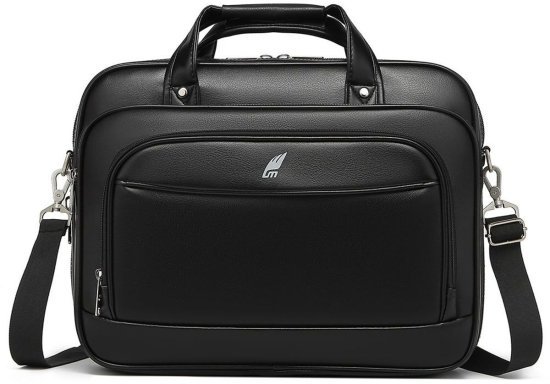 תיק עסקים גדול למחשב נייד בגודל 15.6 אינץ' דגם The Genesis Pro Brief מבית Camel Mountain - צבע שחור